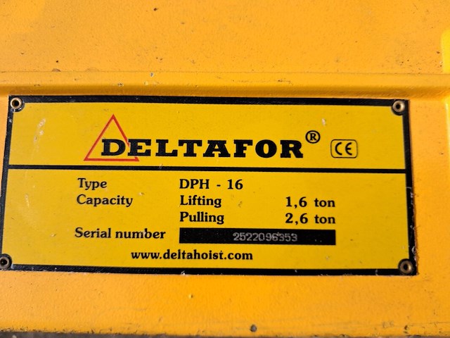 Staaldraadtakel, deltafor, dph-16, incl. 2x katrolblok en divers hijsmateriaal - afbeelding 15 van  18