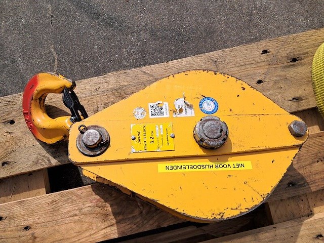 Staaldraadtakel, deltafor, dph-16, incl. 2x katrolblok en divers hijsmateriaal - afbeelding 18 van  18