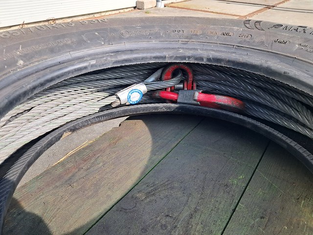 Staaldraadtakel, deltafor, dph-16, incl. katrolblok en divers hijsmateriaal - afbeelding 5 van  15