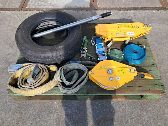 Staaldraadtakel, deltafor, dph-16, incl. katrolblok en divers hijsmateriaal - afbeelding 1 van  15