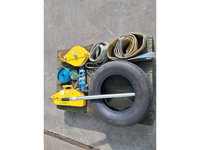 Staaldraadtakel, deltafor, dph-16, incl. katrolblok en divers hijsmateriaal - afbeelding 10 van  15