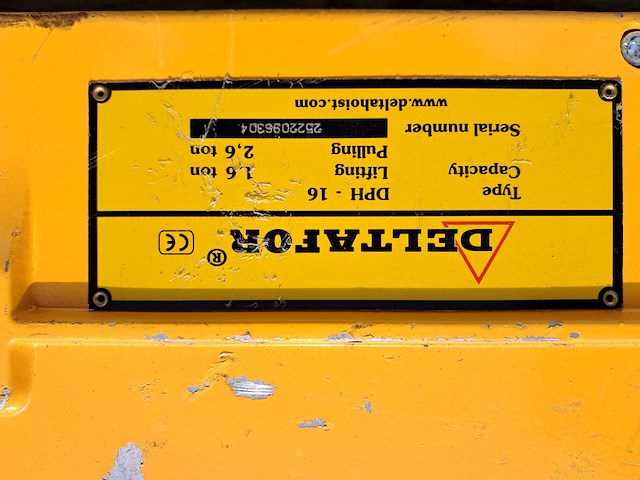 Staaldraadtakel, deltafor, dph-16, incl. katrolblok en divers hijsmateriaal - afbeelding 12 van  15