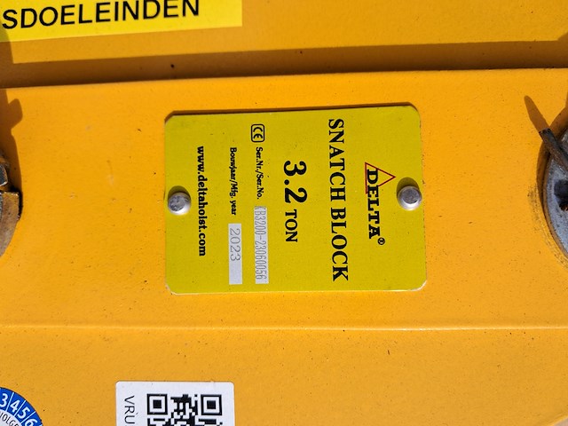 Staaldraadtakel, deltafor, dph-16, incl. katrolblok en divers hijsmateriaal - afbeelding 2 van  15