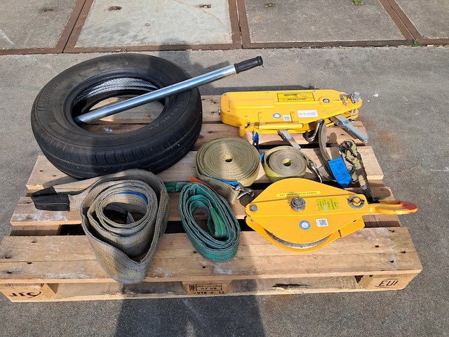 Staaldraadtakel, deltafor, dph-16, incl. katrolblok en divers hijsmateriaal - afbeelding 1 van  15