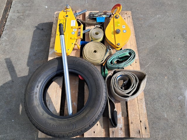 Staaldraadtakel, deltafor, dph-16, incl. katrolblok en divers hijsmateriaal - afbeelding 10 van  15