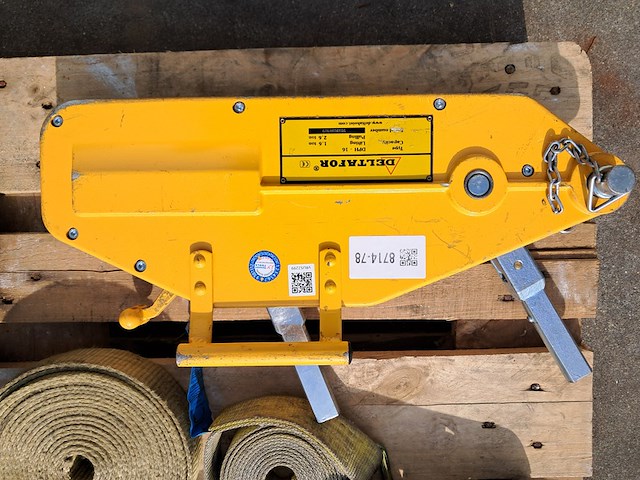 Staaldraadtakel, deltafor, dph-16, incl. katrolblok en divers hijsmateriaal - afbeelding 11 van  15