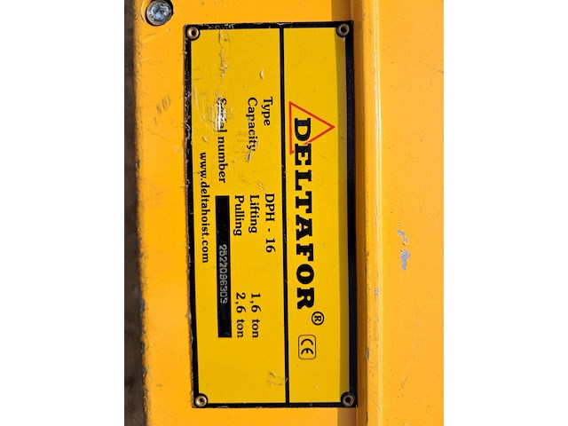 Staaldraadtakel, deltafor, dph-16, incl. katrolblok en divers hijsmateriaal - afbeelding 12 van  15