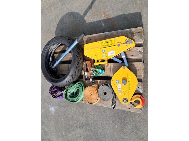 Staaldraadtakel, deltafor, dph-16, incl. katrolblok en divers hijsmateriaal - afbeelding 9 van  16