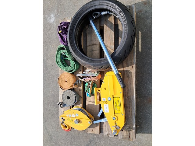Staaldraadtakel, deltafor, dph-16, incl. katrolblok en divers hijsmateriaal - afbeelding 10 van  16
