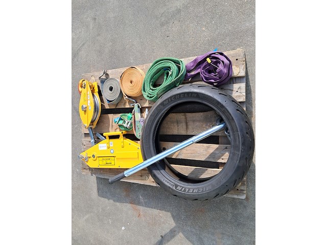 Staaldraadtakel, deltafor, dph-16, incl. katrolblok en divers hijsmateriaal - afbeelding 11 van  16