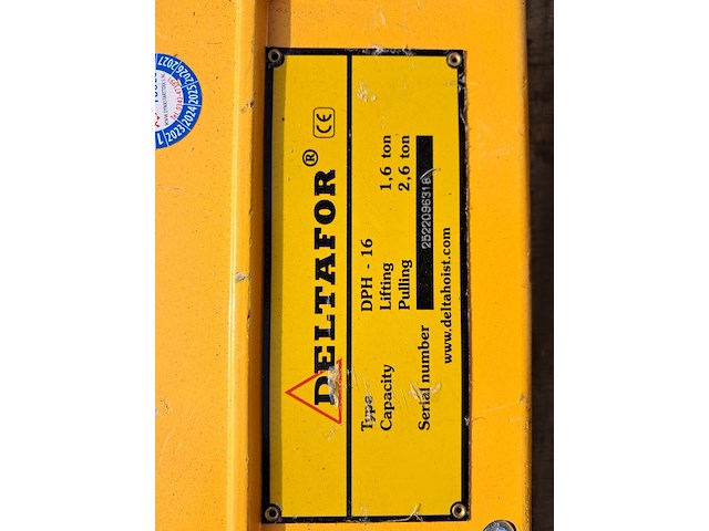 Staaldraadtakel, deltafor, dph-16, incl. katrolblok en divers hijsmateriaal - afbeelding 13 van  16