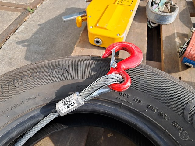 Staaldraadtakel, deltafor, dph-16, incl. katrolblok en divers hijsmateriaal - afbeelding 6 van  14