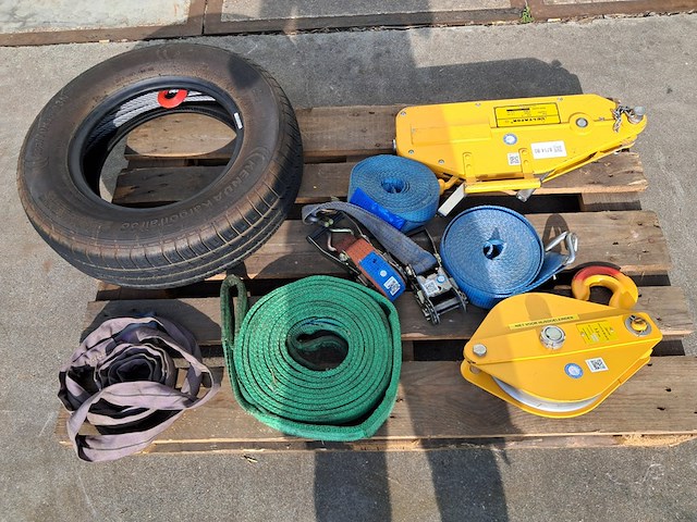 Staaldraadtakel, deltafor, dph-16, incl. katrolblok en divers hijsmateriaal - afbeelding 1 van  14