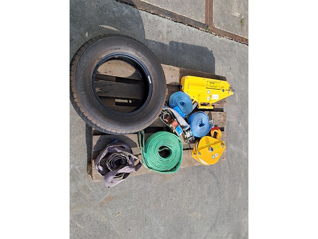 Staaldraadtakel, deltafor, dph-16, incl. katrolblok en divers hijsmateriaal - afbeelding 9 van  14