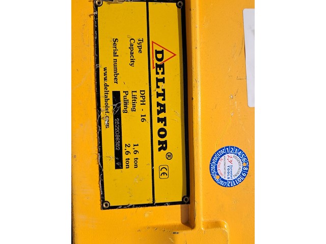 Staaldraadtakel, deltafor, dph-16, incl. katrolblok en divers hijsmateriaal - afbeelding 11 van  14