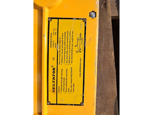 Staaldraadtakel, deltafor, dph-16, incl. katrolblok en divers hijsmateriaal - afbeelding 13 van  14