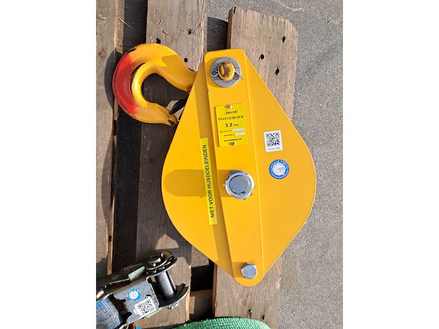 Staaldraadtakel, deltafor, dph-16, incl. katrolblok en divers hijsmateriaal - afbeelding 14 van  14