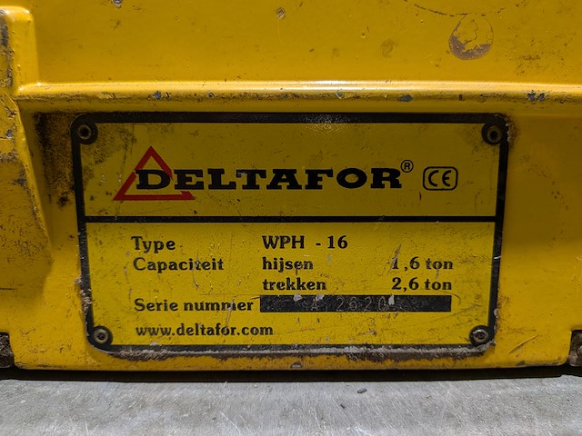 Staaldraadtakel, deltafor, wph-16, incl. staalkabel - afbeelding 6 van  8