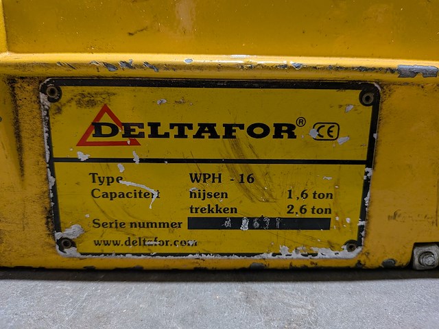 Staaldraadtakel, deltafor, wph-16, incl. staalkabel - afbeelding 6 van  8