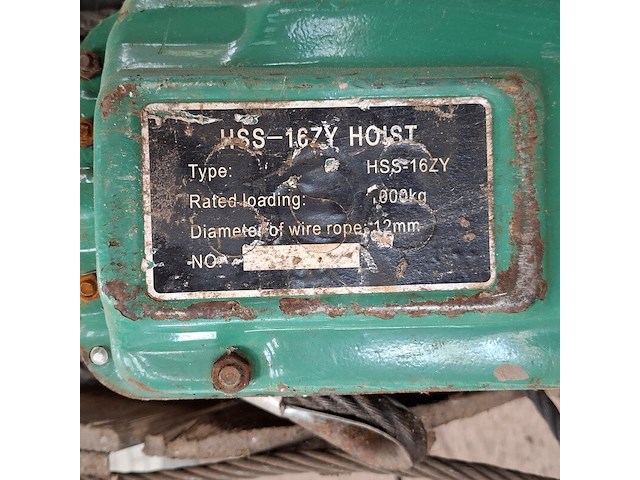 Staaldraadtakel hss-16zy - afbeelding 6 van  9