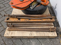 Staaldraadtakel, tractel, tirfor tu-32, hijsblok en divers hijsmateriaal - afbeelding 4 van  8