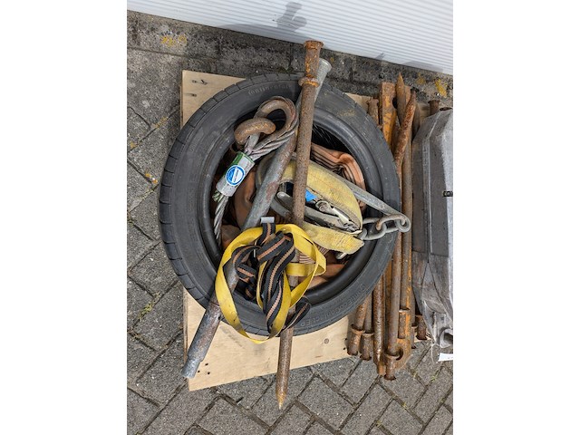 Staaldraadtakel, tractel, tirfor tu-32, hijsblok en divers hijsmateriaal - afbeelding 7 van  8