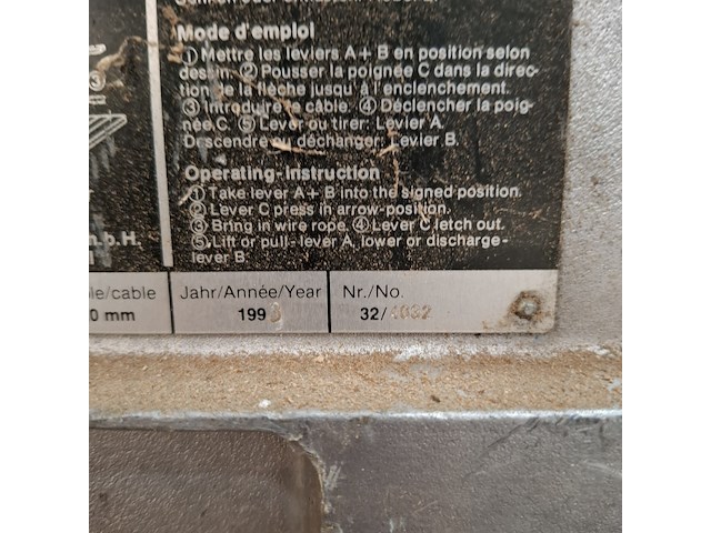 Staaldraadtakel wadra, 832, bouwjaar 1993 - afbeelding 5 van  8