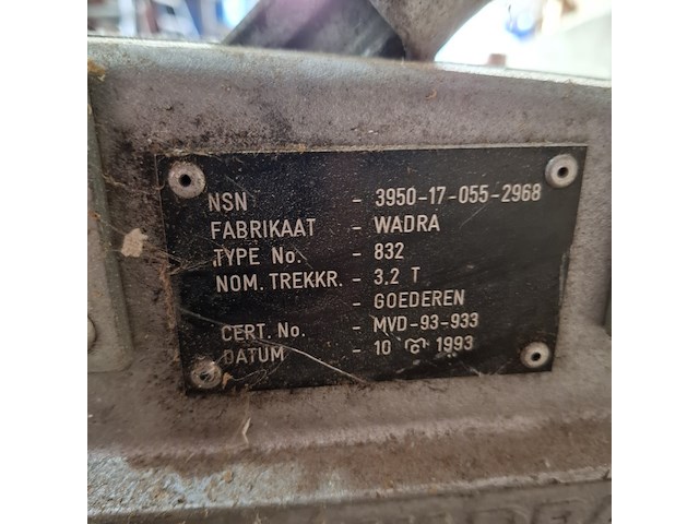 Staaldraadtakel wadra, 832, bouwjaar 1993 - afbeelding 6 van  8