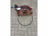 Staalhaspel rubber luchtslang 10 meter