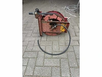 Staalhaspel rubber luchtslang 10 meter - afbeelding 2 van  2