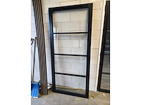 Staallook binnendeur met 4 ramen. - afbeelding 1 van  4