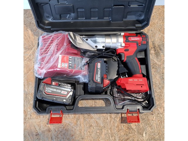 Staalschaar op accu, rood - afbeelding 4 van  14