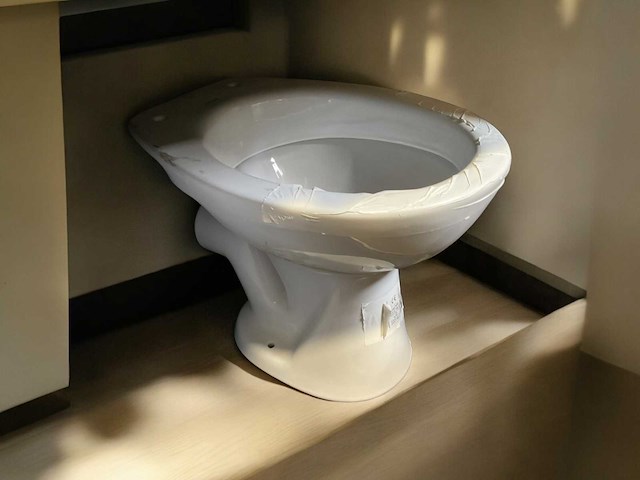 Staand toilet achter uitlaat - afbeelding 1 van  1