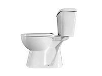 Staand wc wit toilet 4-in-1 set incl. s-trap - afbeelding 1 van  2