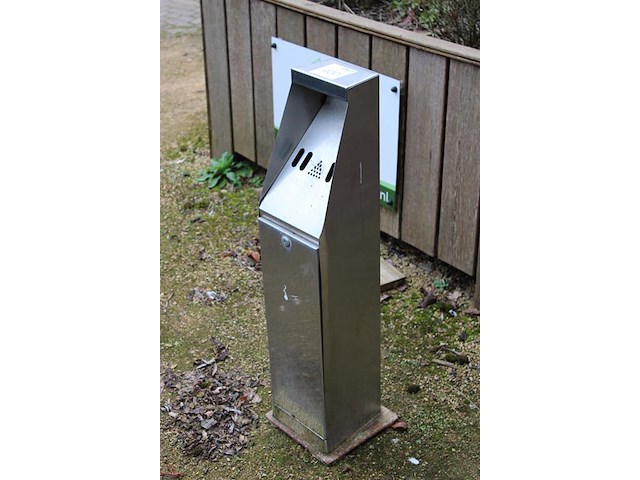 Staande asbak hoogte 85 cm. - afbeelding 2 van  2
