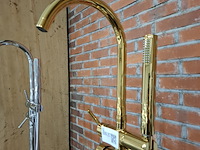 Staande badkraan glans goud - afbeelding 3 van  6