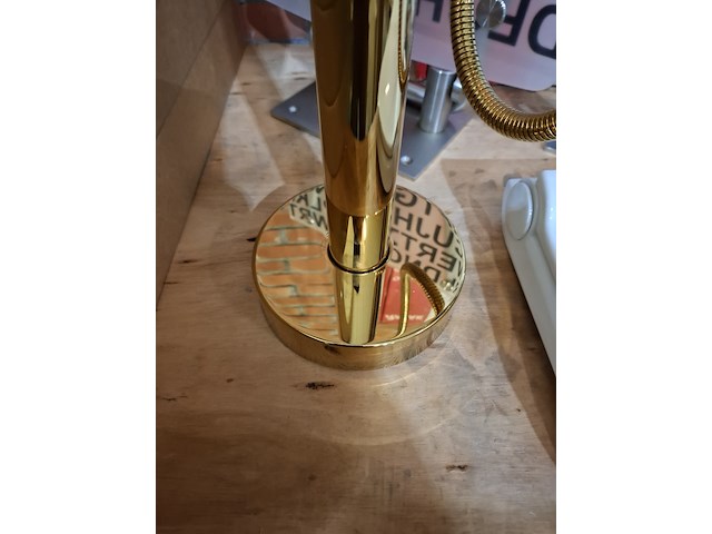 Staande badkraan glans goud - afbeelding 6 van  6