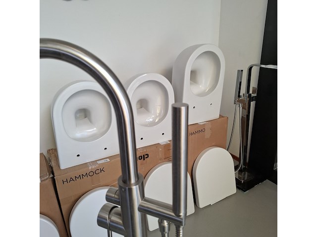 Staande badkraan rvs geborsteld - afbeelding 4 van  9