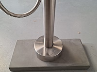 Staande badkraan rvs geborsteld - afbeelding 8 van  9
