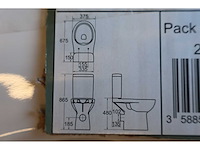 Staande closetpot - toiletpot los zonder reservoir (6x) - afbeelding 6 van  10