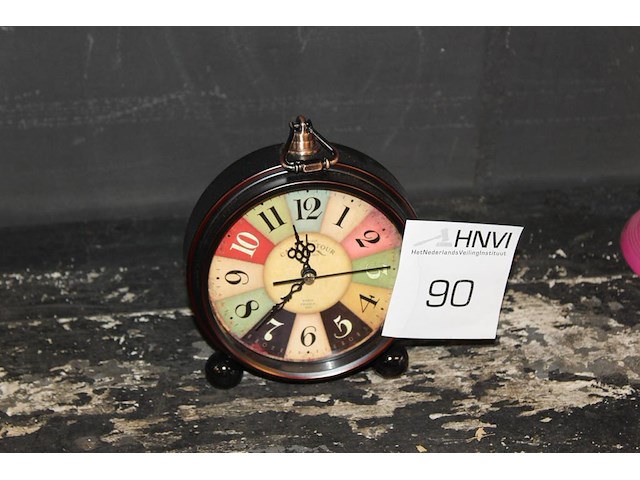 Staande klok met alarmfunctie doorsnede 15 cm. - afbeelding 1 van  2