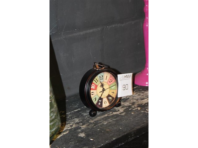 Staande klok met alarmfunctie doorsnede 15 cm. - afbeelding 2 van  2