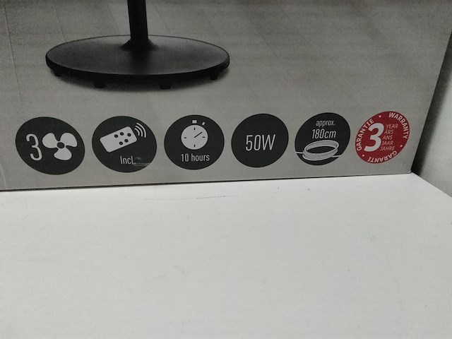 Staande ventilator met afstandsbediening, zwart - afbeelding 2 van  4