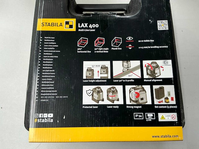 Stabila lax400 multi line laser - afbeelding 3 van  4
