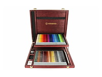 Stabilo pastelkrijtstift carbothello houten koffer 60 stuks - afbeelding 1 van  5