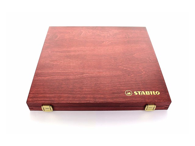 Stabilo pastelkrijtstift carbothello houten koffer 60 stuks - afbeelding 2 van  5