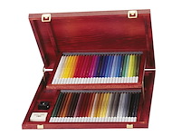 Stabilo pastelkrijtstift carbothello houten koffer 60 stuks - afbeelding 3 van  5