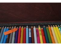 Stabilo pastelkrijtstift carbothello houten koffer 60 stuks - afbeelding 5 van  5