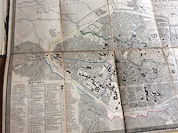 Stadskaart brussel 1834. litho op linnen - afbeelding 3 van  4