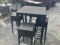 Staffels met 4 krukken per tafel - terrace set (4x)